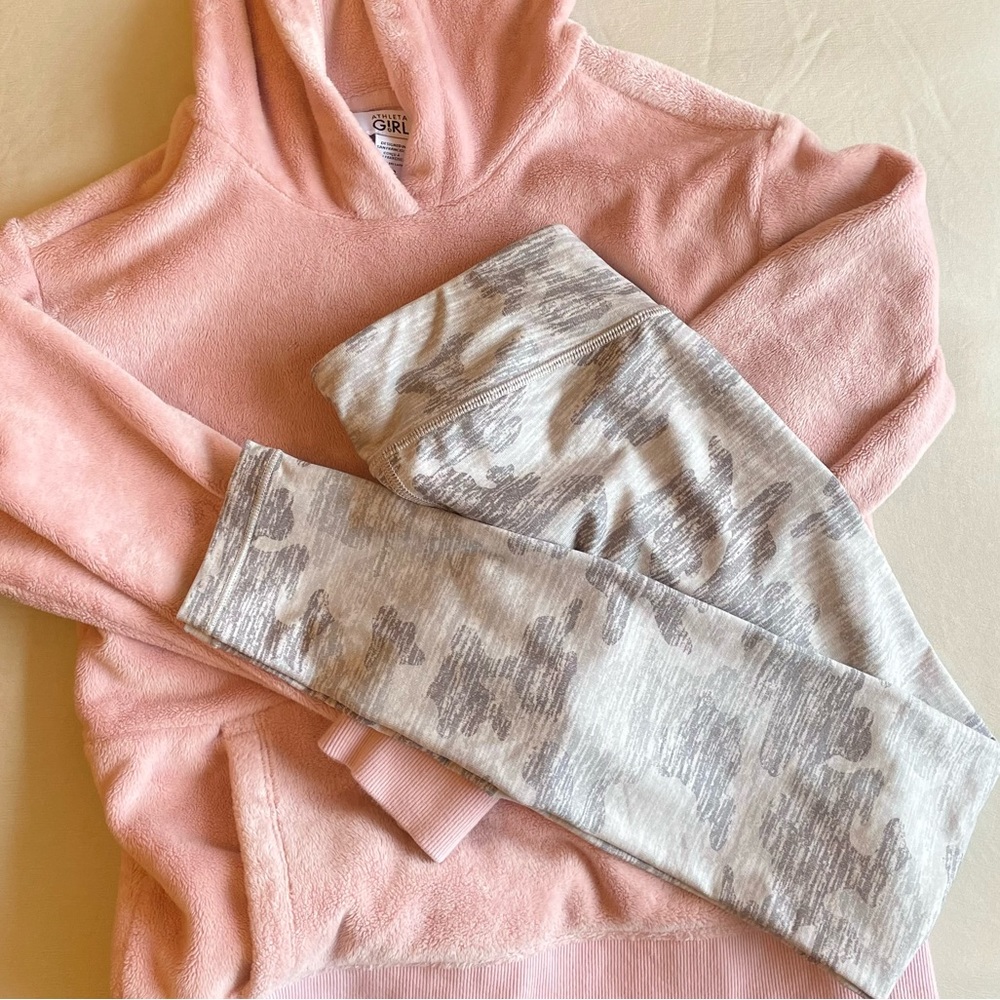 Set of 2 Athleta Girl Hoodies L(12) and Leggings L